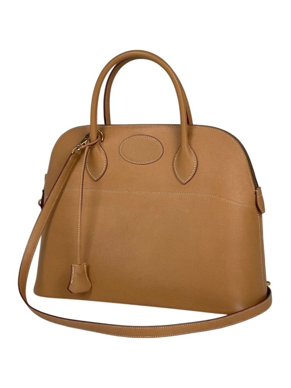 Hermes Bolide 35 Handbag Courchevel Natural